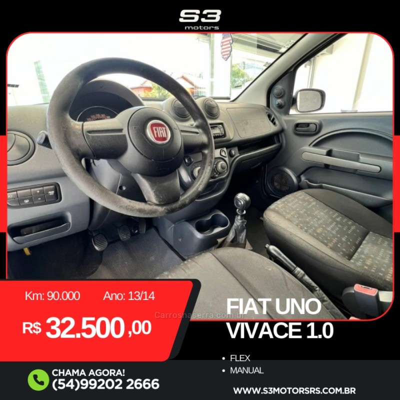 UNO 1.0 VIVACE 8V FLEX 4P MANUAL - 2014 - CAXIAS DO SUL