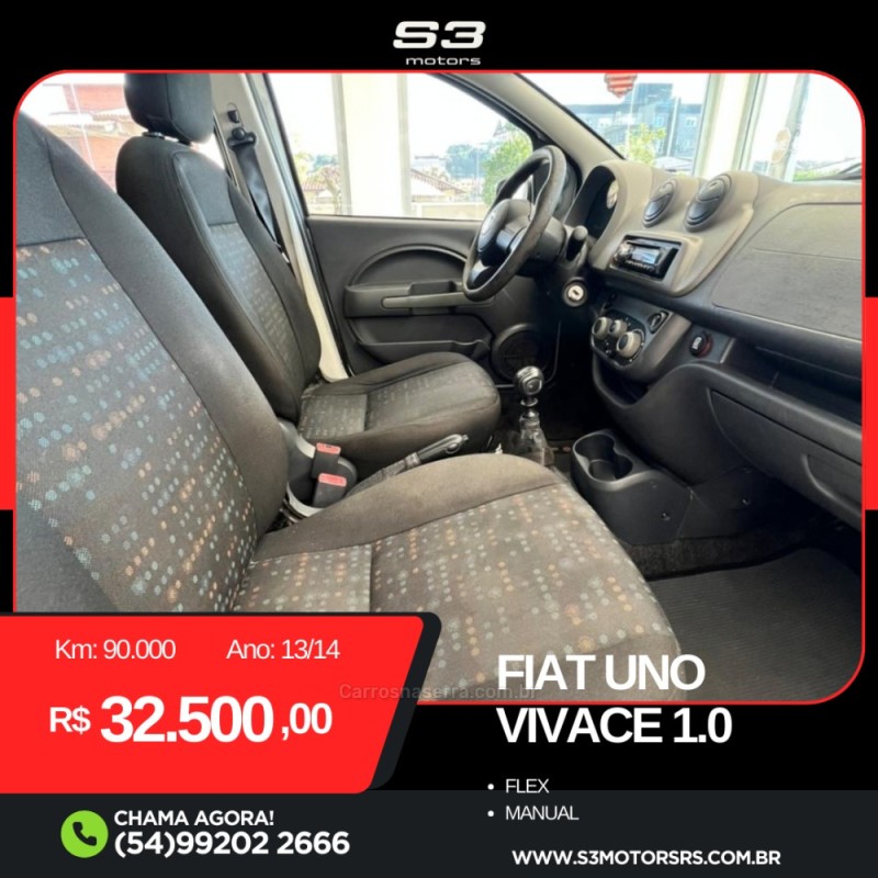 UNO 1.0 VIVACE 8V FLEX 4P MANUAL - 2014 - CAXIAS DO SUL