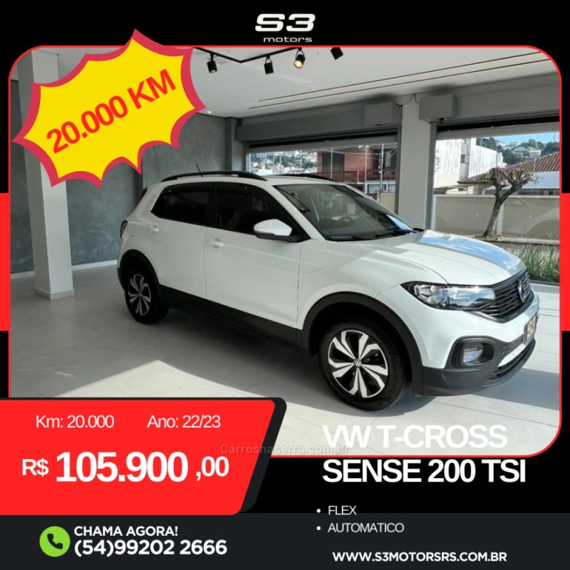 t cross 1.0 tsi 200 sense automatico 2023 caxias do sul