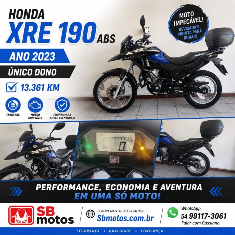 xre 190 abs  2023 farroupilha