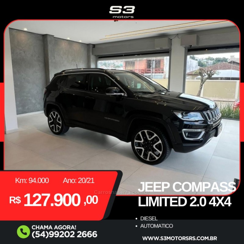 compass 2.0 16v diesel limited 4x4 automatico 2021 caxias do sul