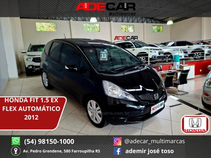 fit 1.5 ex 16v flex 4p automatico 2012 farroupilha