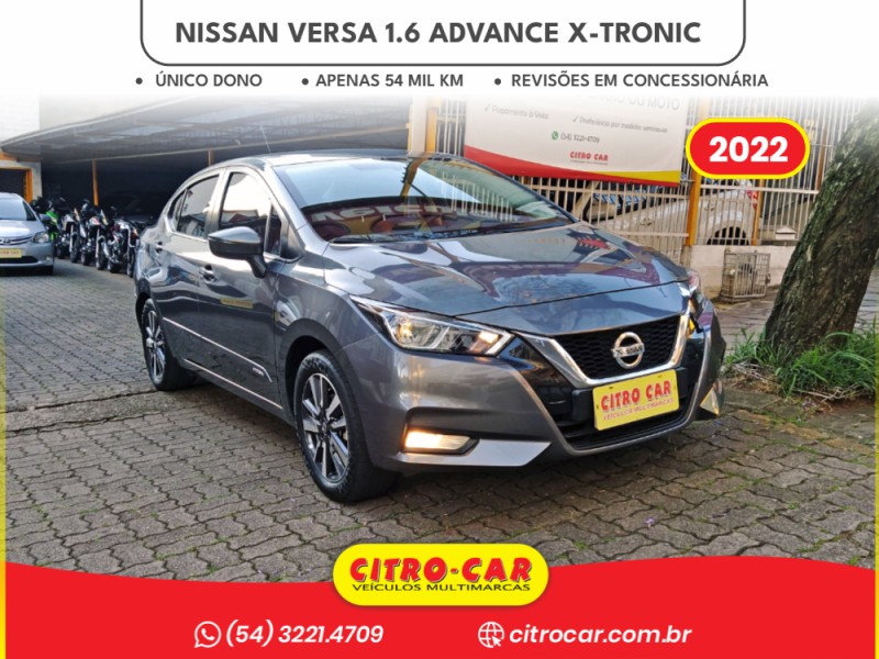 versa 1.6 advance 16v flex 4p automatico 2022 caxias do sul