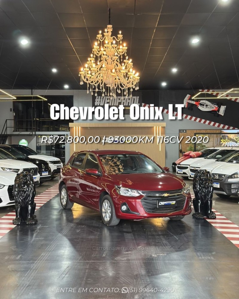 onix 1.0 lt 12v turbo flex 4p automatico 2020 lajeado