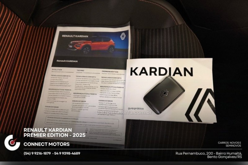 KARDIAN 1.0 PREMIÉRE EDITION TURBO FLEX 4P AUTOMÁTICO - 2025 - BENTO GONçALVES