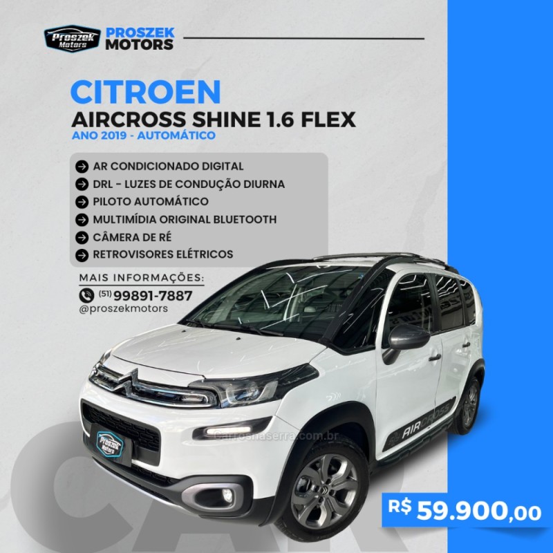 aircross 1.6 shine 16v flex 4p automatico 2019 canoas