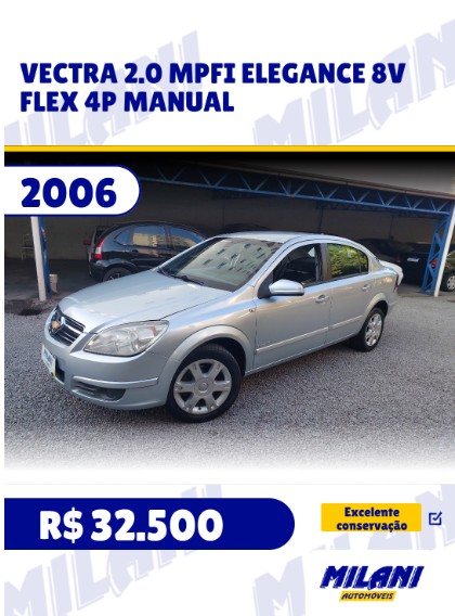 VECTRA 2.0 MPFI ELEGANCE 8V FLEX 4P MANUAL