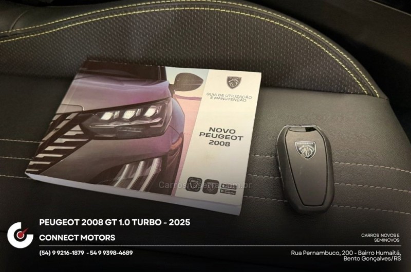 2008 1.0 TURBO GT 200 FLEX 4P AUTOMÁTICO - 2025 - BENTO GONçALVES