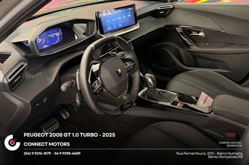2008 1.0 TURBO GT 200 FLEX 4P AUTOMÁTICO - 2025 - BENTO GONçALVES
