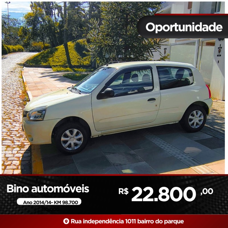 clio 1.0 authentique 16v hi flex 2p manual 2014 farroupilha