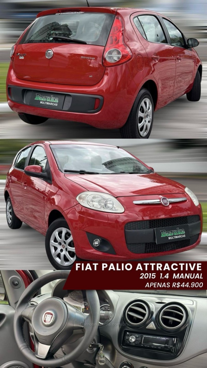 PALIO 1.4 MPI ATTRACTIVE 8V FLEX 4P MANUAL - 2015 - NOVO HAMBURGO