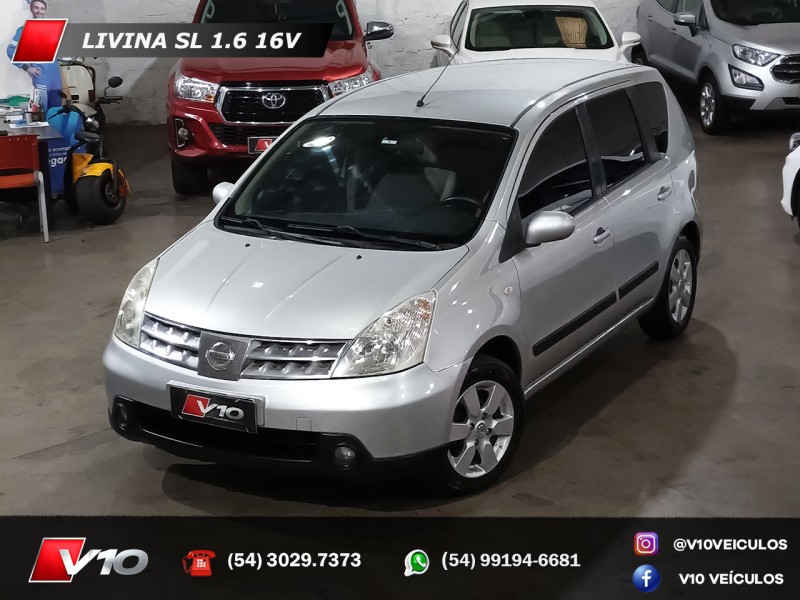 livina 1.6 sl 16v flex 4p manual 2010 caxias do sul
