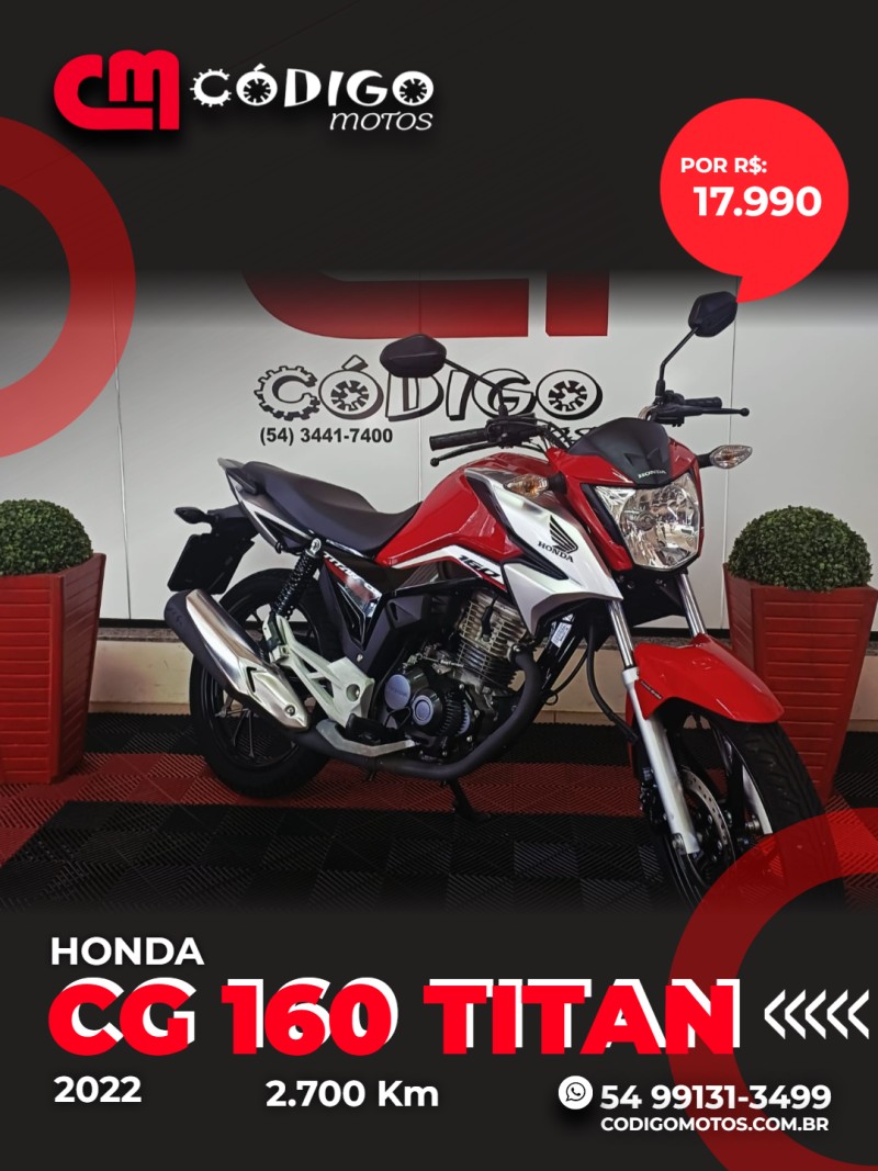 cg 160 titan 2022 veranopolis