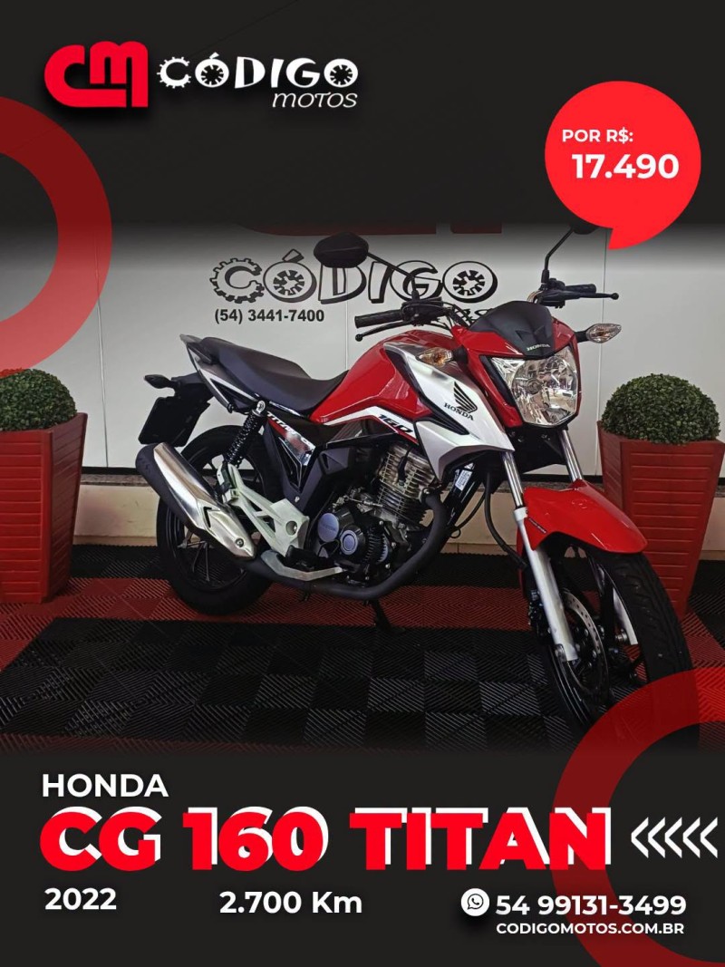 cg 160 titan 2022 veranopolis