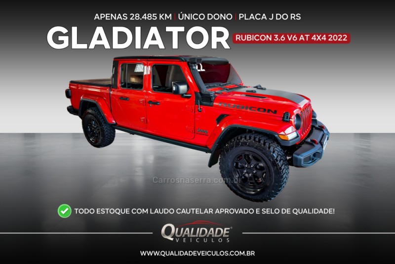 gladiator 3.6 rubicon v6 4x4 4p gasolina automatico 2022 santa cruz do sul