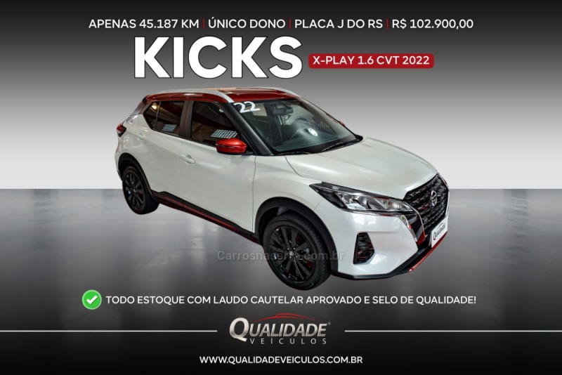 KICKS 1.6 XPLAY 16V FLEX 4P AUTOMÁTICO