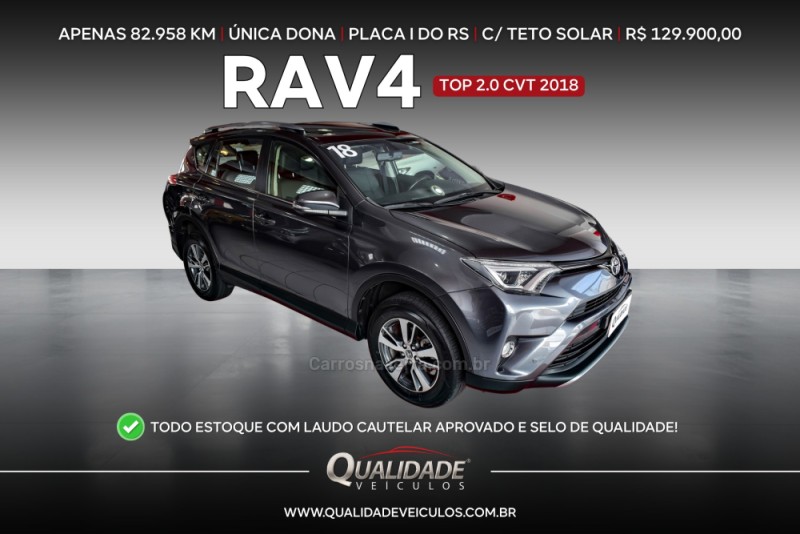 rav4 2.0 top 4x2 16v gasolina 4p automatico 2018 santa cruz do sul