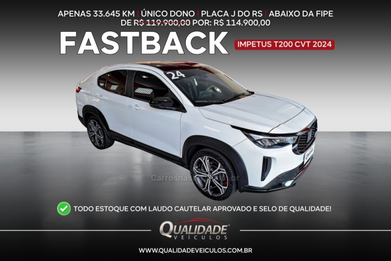 FASTBACK 1.0 IMPETUS 200 TURBO FLEX 4P AUTOMÁTICO