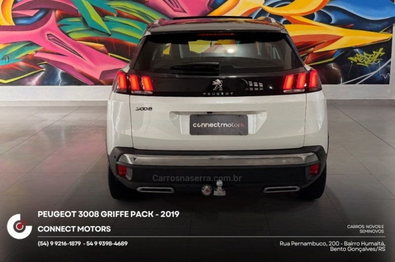 3008 1.6 GRIFFE PACK THP 16V GASOLINA 4P AUTOMÁTICO - 2019 - BENTO GONçALVES