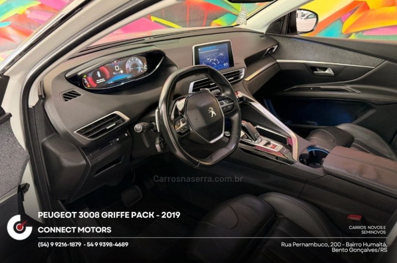 3008 1.6 GRIFFE PACK THP 16V GASOLINA 4P AUTOMÁTICO - 2019 - BENTO GONçALVES