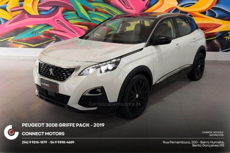 3008 1.6 GRIFFE PACK THP 16V GASOLINA 4P AUTOMÁTICO - 2019 - BENTO GONçALVES