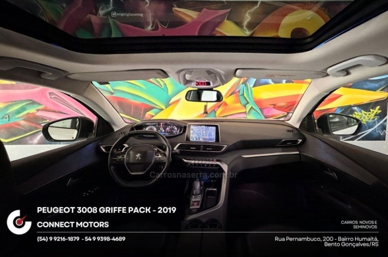 3008 1.6 GRIFFE PACK THP 16V GASOLINA 4P AUTOMÁTICO - 2019 - BENTO GONçALVES