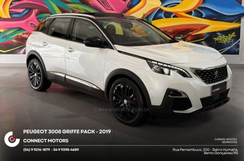 3008 1.6 griffe pack thp 16v gasolina 4p automatico 2019 bento goncalves