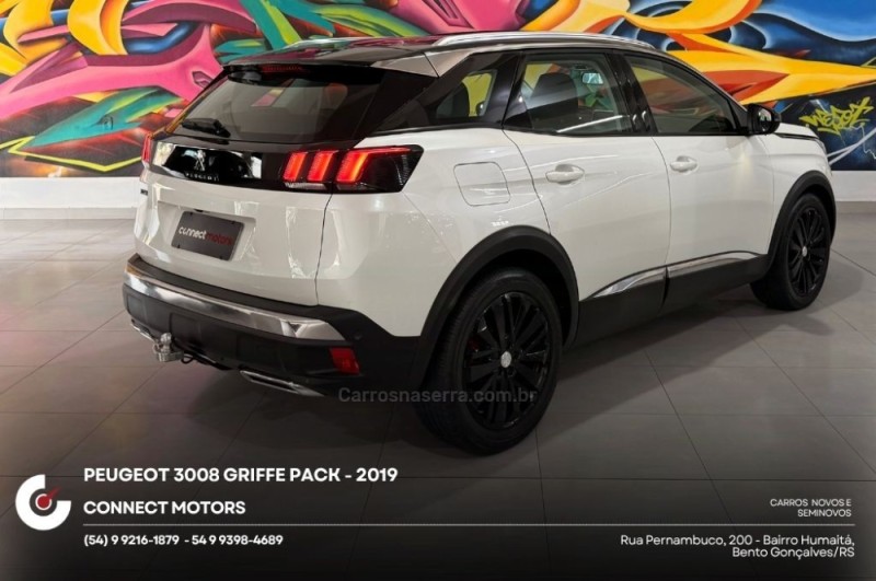 3008 1.6 GRIFFE PACK THP 16V GASOLINA 4P AUTOMÁTICO - 2019 - BENTO GONçALVES