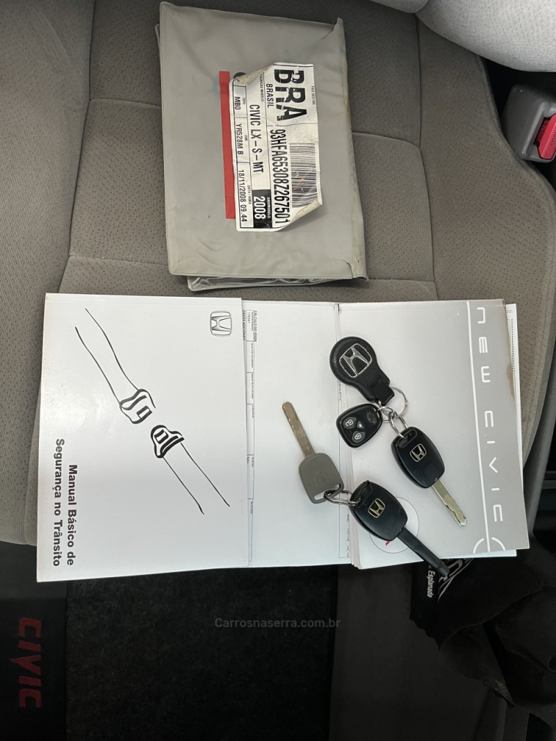 CIVIC 1.8 LXS 16V FLEX 4P MANUAL - 2008 - CAXIAS DO SUL