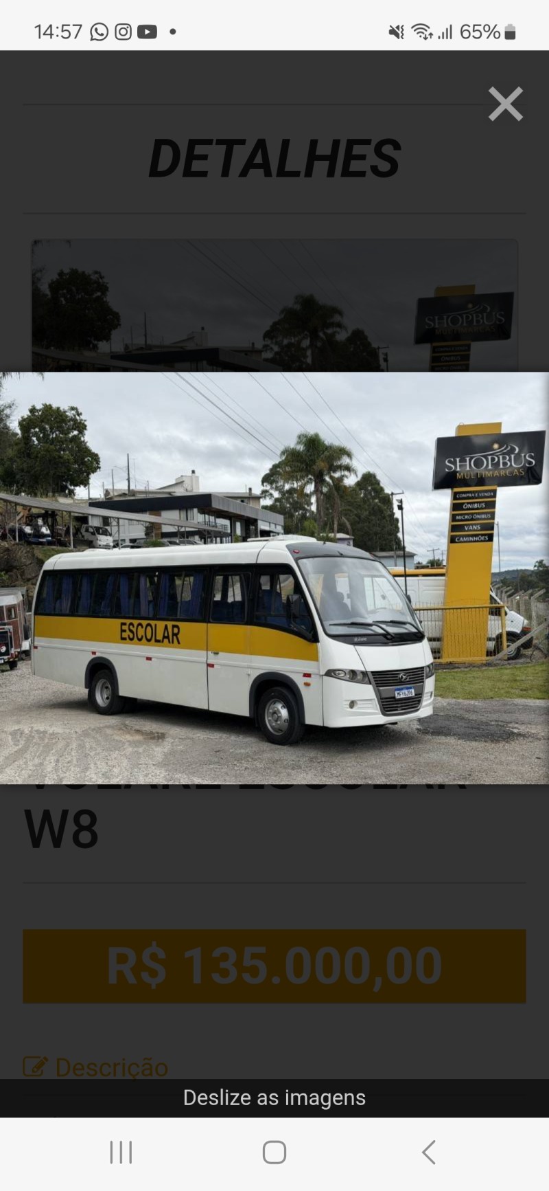 volare escolar w8 2009 caxias do sul