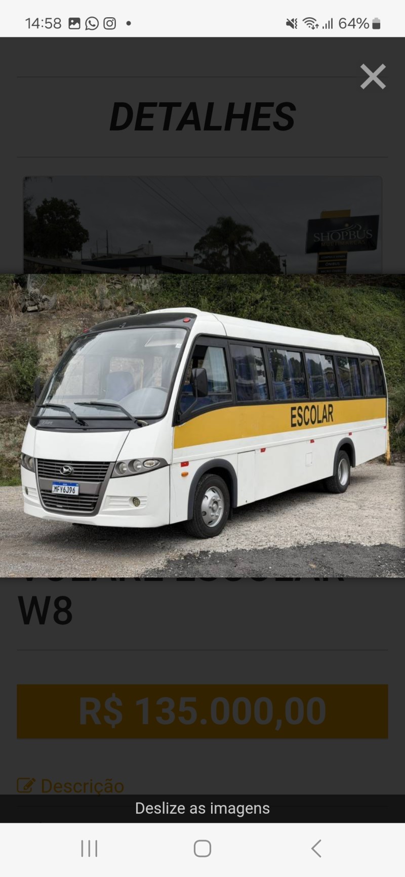 VOLARE ESCOLAR W8 - 2009 - CAXIAS DO SUL