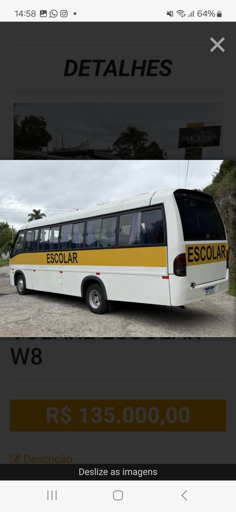 VOLARE ESCOLAR W8 - 2009 - CAXIAS DO SUL