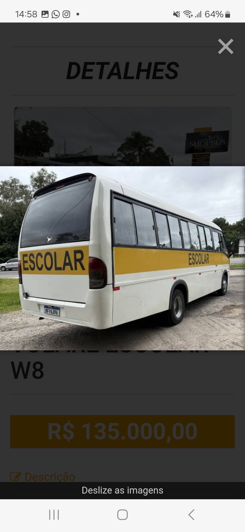 VOLARE ESCOLAR W8 - 2009 - CAXIAS DO SUL