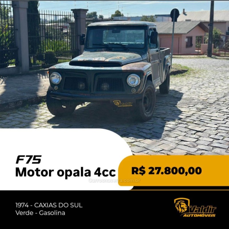 f 75 2.3 4x2 pick up manual 1974 caxias do sul