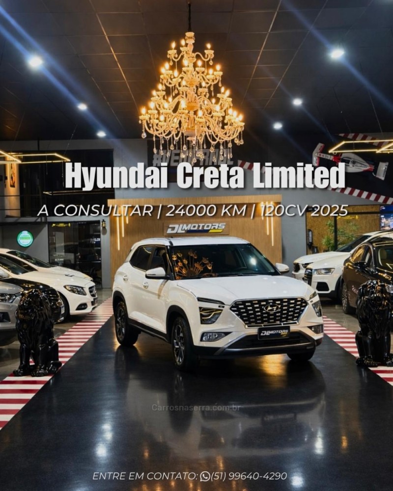 creta 1.0 limited 12v turbo flex 4p automatico 2025 lajeado