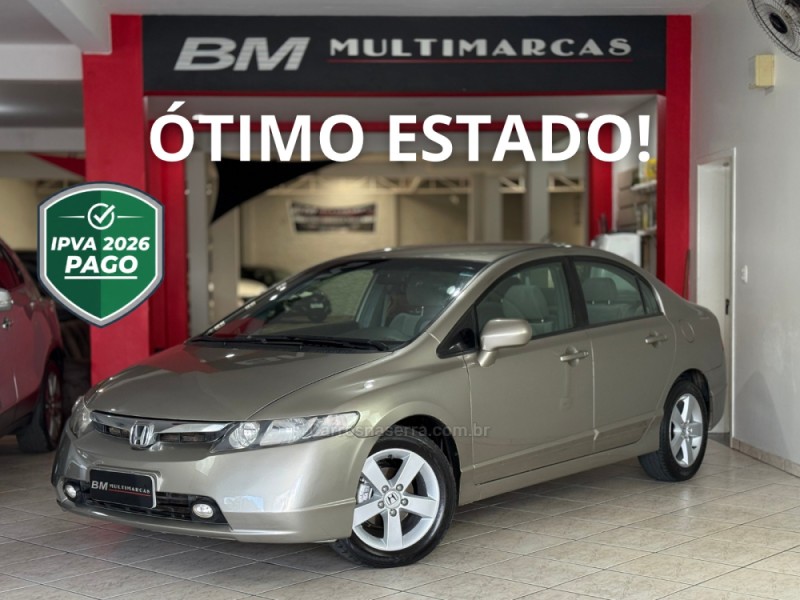 civic 1.8 lxs 16v flex 4p manual 2007 guapore