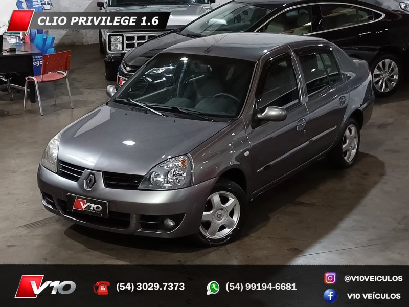 clio 1.6 privilege sedan 16v flex 4p manual 2007 caxias do sul