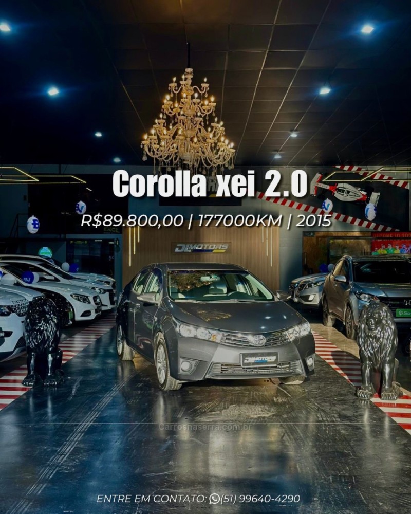corolla 2.0 xei dynamic 16v flex 4p automatico 2015 lajeado