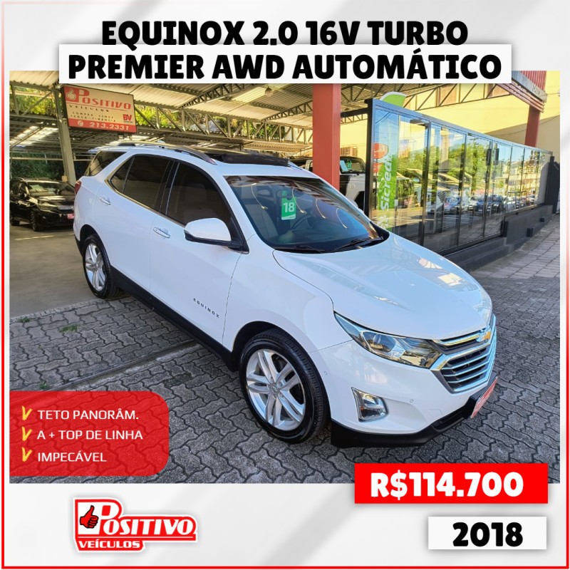 equinox 2.0 16v turbo gasolina premier awd automatico 2018 caxias do sul