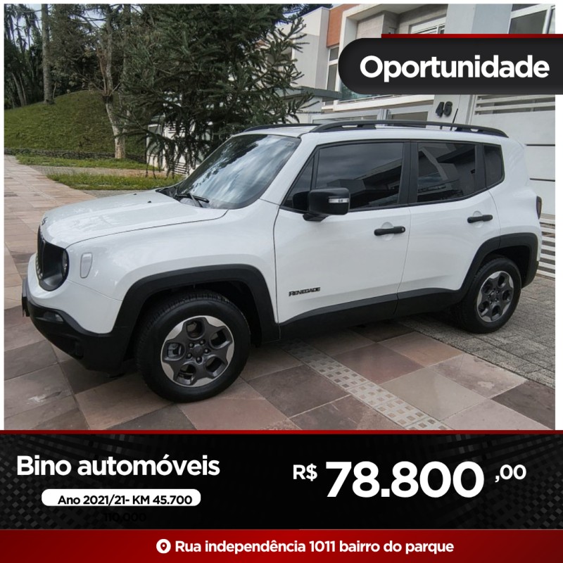renegade 1.8 16v flex 4p automatico 2021 farroupilha