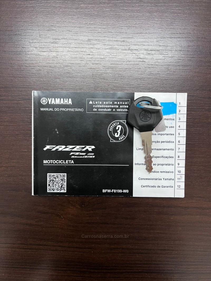 FAZER FZ15 ABS - 2024 - CAMPO BOM