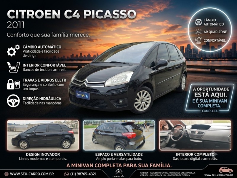 c4 picasso 2.0 16v gasolina 4p automatico 2011 farroupilha