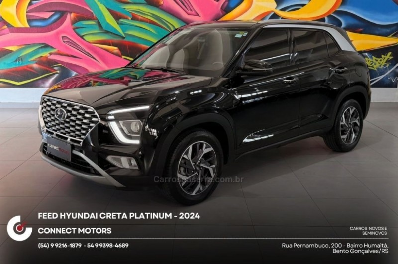 CRETA 1.0 PLATINUM TURBO 12V FLEX 4P AUTOMÁTICO - 2024 - BENTO GONçALVES