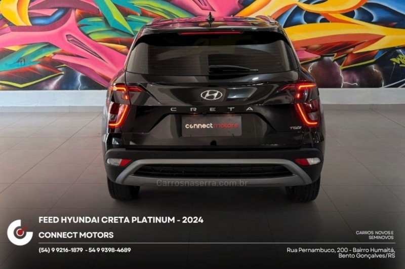 CRETA 1.0 PLATINUM TURBO 12V FLEX 4P AUTOMÁTICO - 2024 - BENTO GONçALVES