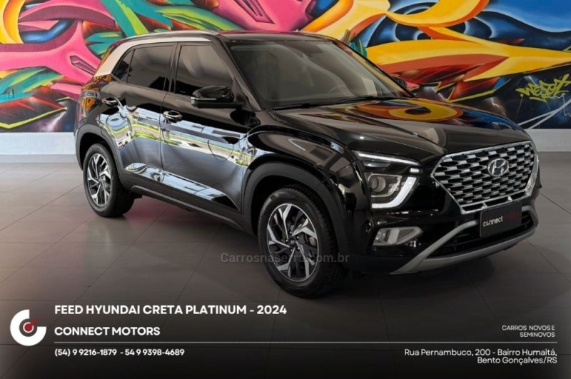 creta 1.0 platinum turbo 12v flex 4p automatico 2024 bento goncalves