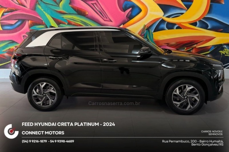 CRETA 1.0 PLATINUM TURBO 12V FLEX 4P AUTOMÁTICO - 2024 - BENTO GONçALVES