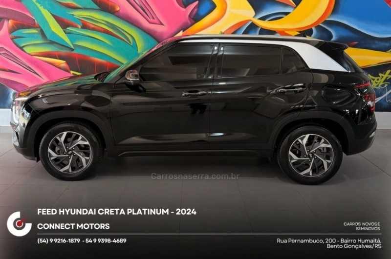 CRETA 1.0 PLATINUM TURBO 12V FLEX 4P AUTOMÁTICO - 2024 - BENTO GONçALVES