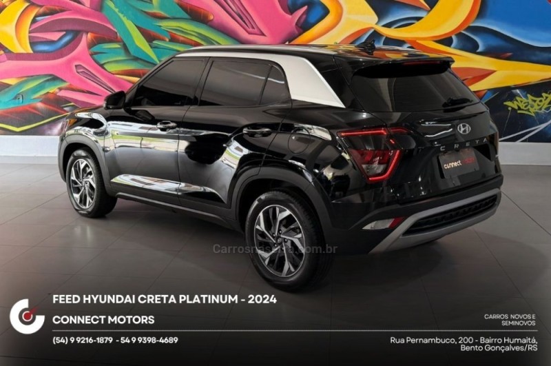 CRETA 1.0 PLATINUM TURBO 12V FLEX 4P AUTOMÁTICO - 2024 - BENTO GONçALVES