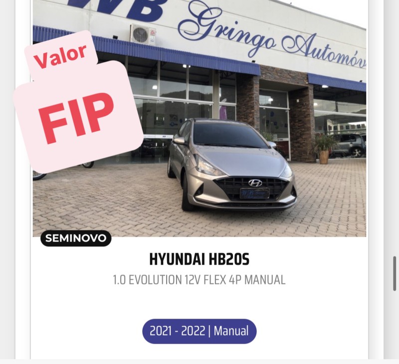 hb20s 1.0 evolution 12v flex 4p manual 2022 vale real