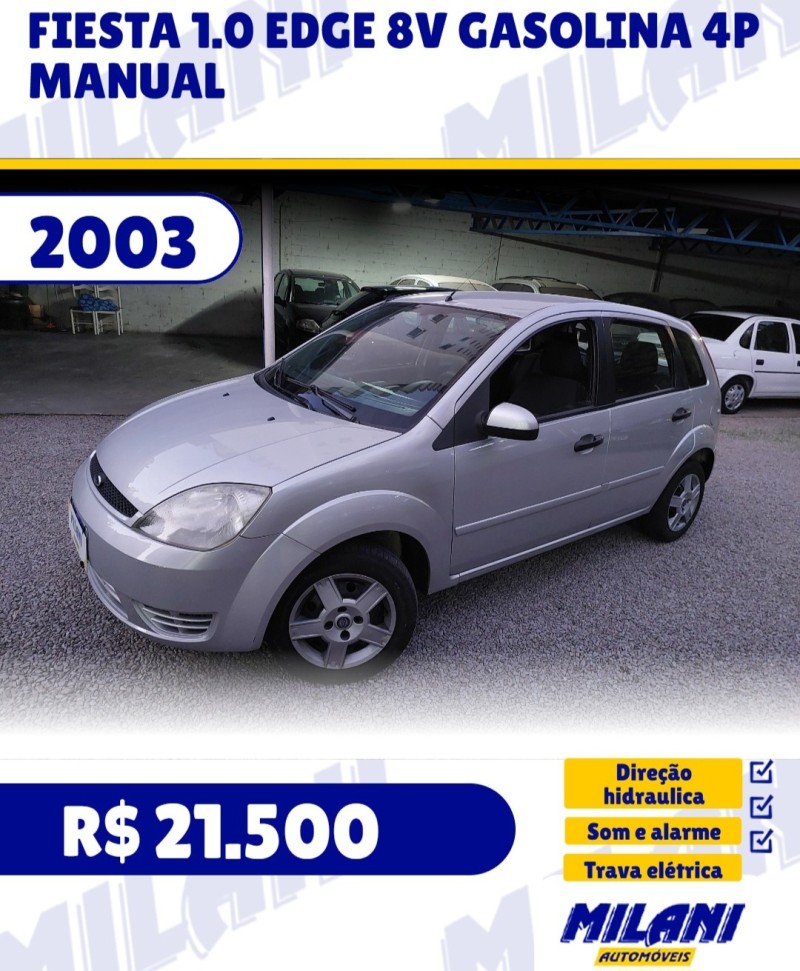 fiesta 1.0 edge 8v gasolina 4p manual 2003 bento goncalves